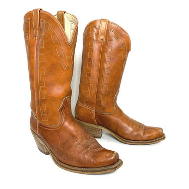Vintage ACME Cowboy Boots ~ 10 D ~ Western / Rockabilly / Work Wear ~ Made in USA 