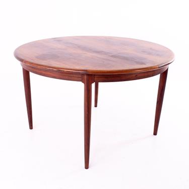 Mid Century Rosewood Dining Table with Two Leaves - mcm 