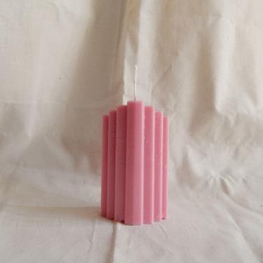 Staire Pillar Candle (pink) 