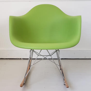 88757043 - GREEN ROCKING CHAIR - EAMES STYLE - FURNITURE - SIDE CHAIR
