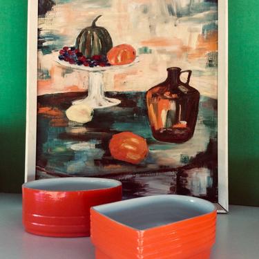 Orange Westinghouse Ceramic Bullet Bowl by Hall China Co. 