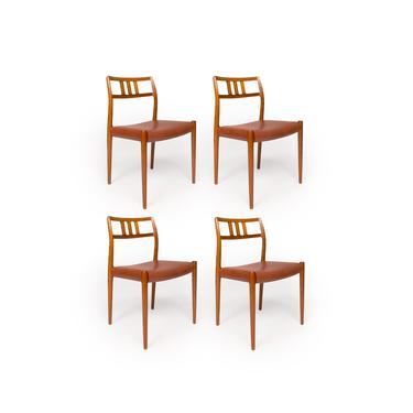 Vintage Danish Mid-Century Niels Otto Møller no. 79 Teak Dining Chairs (Set of 4) 