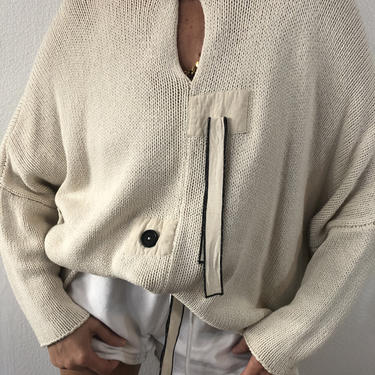 Vintage Ivory Cotton Sweater 
