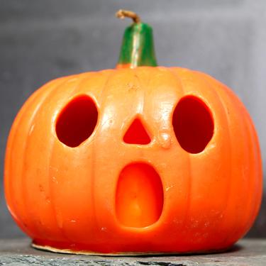 Halloween Jack-O-Lantern -  Gurley - Spooky Pumpkin Just in Time for Halloween! - 1950 Vintage Gurley Candle | FREE SHIPPING 