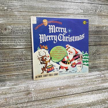 Vintage Captain Kangaroo Merry Merry Christmas Record, Golden Records LP Album, Sandpiper Singers Orchestra, Christmas Music, Vintage Vinyl 