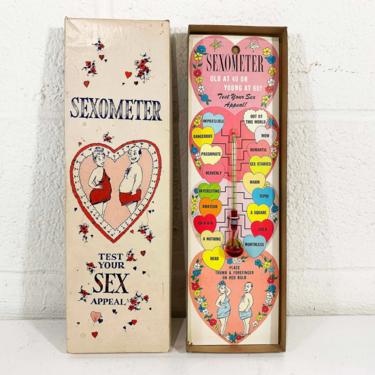 Vintage Sexometer Test Gag Gift Funny Joke Souvenir Mantique Father's Day Bachelor Gift Art Anson 1967 NOS Deadstock 1960s Swinging 60s 