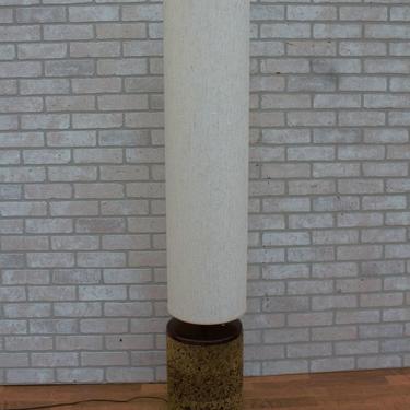 Mid Century Modern Towering Cork Lamp
