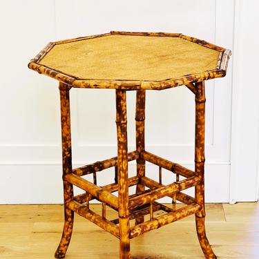 Bamboo Octagonal Side Table
