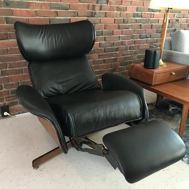 Vintage Plycraft Mr. Chair Recliner Lounge Chair - Restored, New Leather 