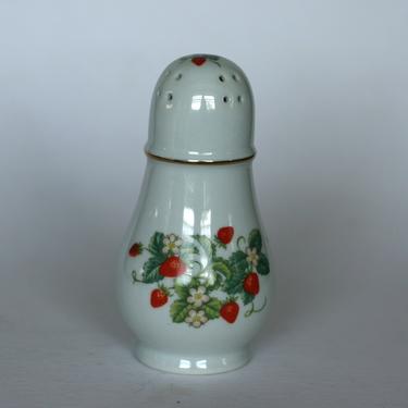 vintage avon strawberry porcelain sugar shaker 