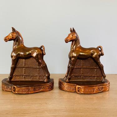 Vintage Horse Equestrian Bookends by Champion Products 