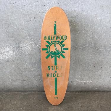 Vintage Hollywood Surf Rider #20 Skateboard