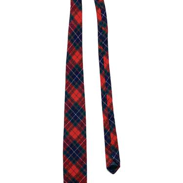 Vintage PENDLETON 100% Wool Tartan Plaid Necktie ~ Preppy / Ivy Style / Trad ~ Flannel / Tweed 