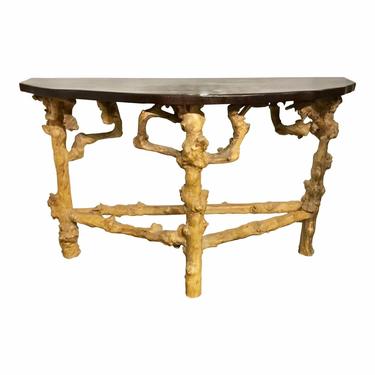Currey & Co. Rustic Root Console Table