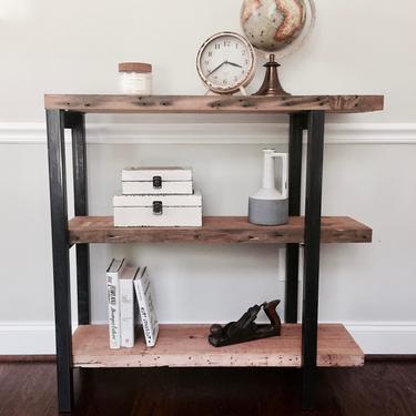 The &quot;Abbott&quot;  Bookshelf - Reclaimed Wood & Steel - Multiple Sizes Available by arcandtimber