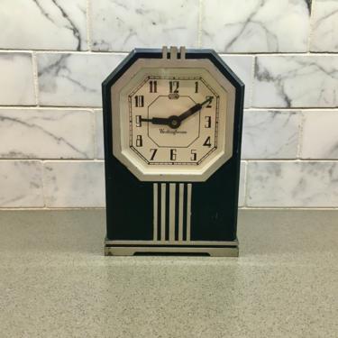 1920s Art Deco Electric Clock, Nicely Working Westinghouse New Haven 