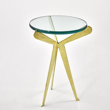 Fiore Brass Side Table