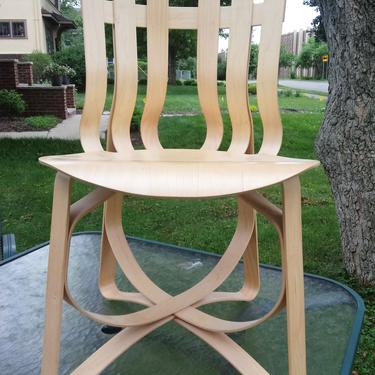 Mid Century Modern Chairs, Frank Gehry Hat Trick Bentwood Chair, Gehry for Knoll, MCM Decor 