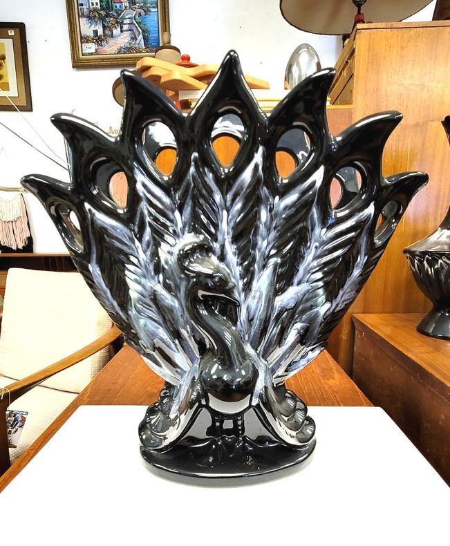 Royal Haeger Large Peacock Vase