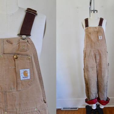 Vintage Carhartt Insulated Overalls / men's S // women's L 