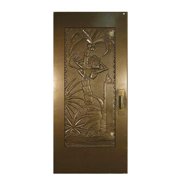 Large 93&amp;quot; Tall Gold Coco Bongo Art Deco Prop Door from &amp;quot;The Mask&amp;quot; 
