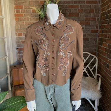 1940s style Double D Ranch Wear Embroidered Jacket