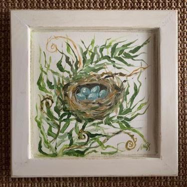 “Nest in Ferns” Framed Original
