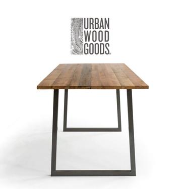 Brooklyn Modern Bar Height 42&quot;H Dining Table, Bistro Table - flared base, choice of wood finish and thickness.  Custom inquiries welcome. 