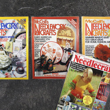 1970s Needlework &amp; Craft Magazines from the 1970s - McCalls and Good Housekeeping Special Editions - 100s of Projects, Ideas, Patterns 