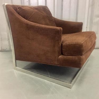 Original Milo Baughman Thayer Coggin Cantilever Lounge Chair Midcentury Modern
