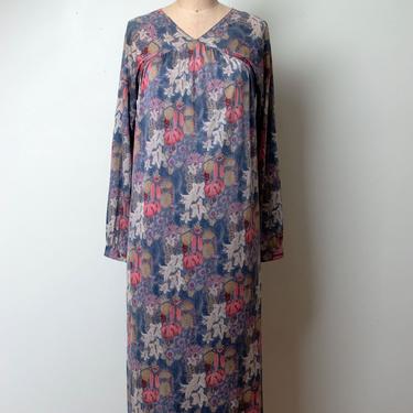 1970s Floral Silk Jersey Dress | Missoni 