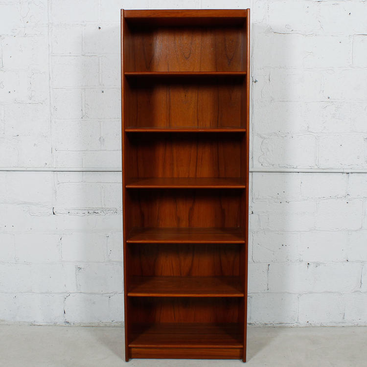 Slim & Tall Danish Teak Adjustable Bookcase