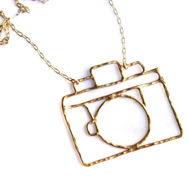 Brass Camera Necklace 