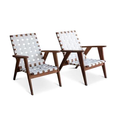 Pair of Mid-Century Webbed Chairs