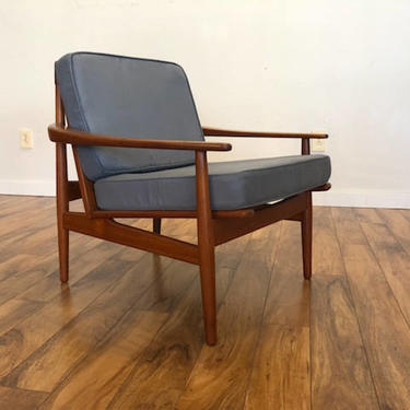 Grete Jalk Danish Teak Lounge Chair 