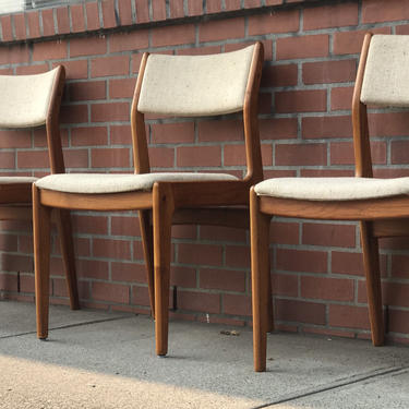 Free Shipping Within US - Set of 3 Vintage Danish Mid Century Modern Chairs 