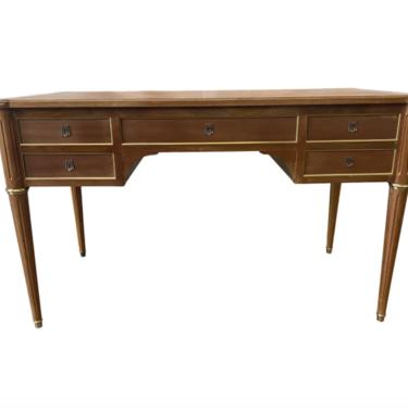 Louis XVI Style Leather Top Double Sided Desk - Early 20th C