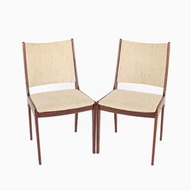 D Scan Mid Century Danish Rosewood Dining Chairs- Set of 2 - mcm 
