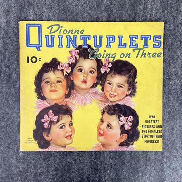 Dionne Quintuplets: Going on Three - 1936 Dell Publishing paperback 
