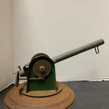 1950s Die Cast Metal Turret Gun Canon 