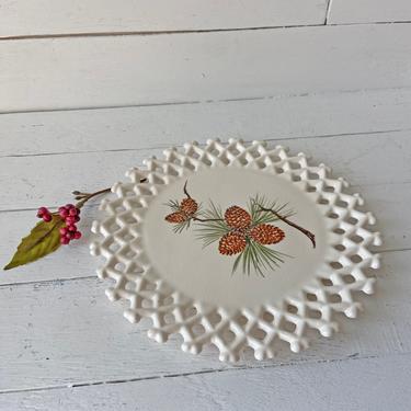 Vintage Ceramic Pinecone Trivet, Hot Plate // Rustic, Farmhouse, Pinecone Collector, Lover // Vintage Kitchen Pinecone Decor // Perfect Gift 