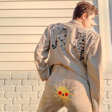Hand-embroidered 1970s Cadet Suit