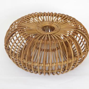 Rattan Stool in The Style of Franco Albini and Franca Helg 