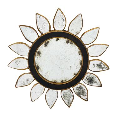 Vintage Sunburst with Black Glass
