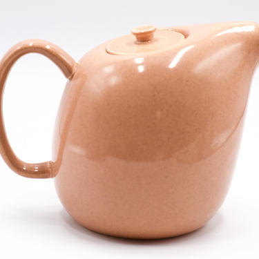 Russel Wright Coral Coffee Pot, Hard to Find, Pink, American Modern, Steubenville, Vintage, Mid Century, Teapot, Dinnerware 