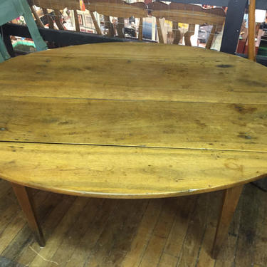 Country French Cherrywood Drop Leaf Dining Table, Antique, Local Alexandria Pick UP ONLY 