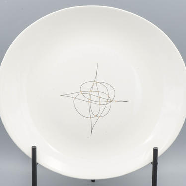 Fantasy Dinner Plate, Hallcraft by Eva Zeisel | Designer Mid Century Modern Dinnerware | Vintage Hall China Best Selling 