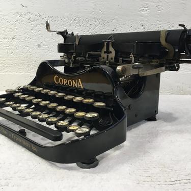 1928 Corona 3 Folding Typewriter, Professionally Serviced 
