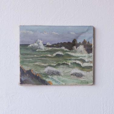 Crashing Waves Oil Painting