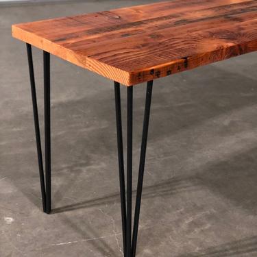 Industrial Table. Reclaimed wood table. Dinner Table. Dining Table. Rustic Table. Thanksgiving. Hair pin Legs. Industrial Desk. Old Table. 